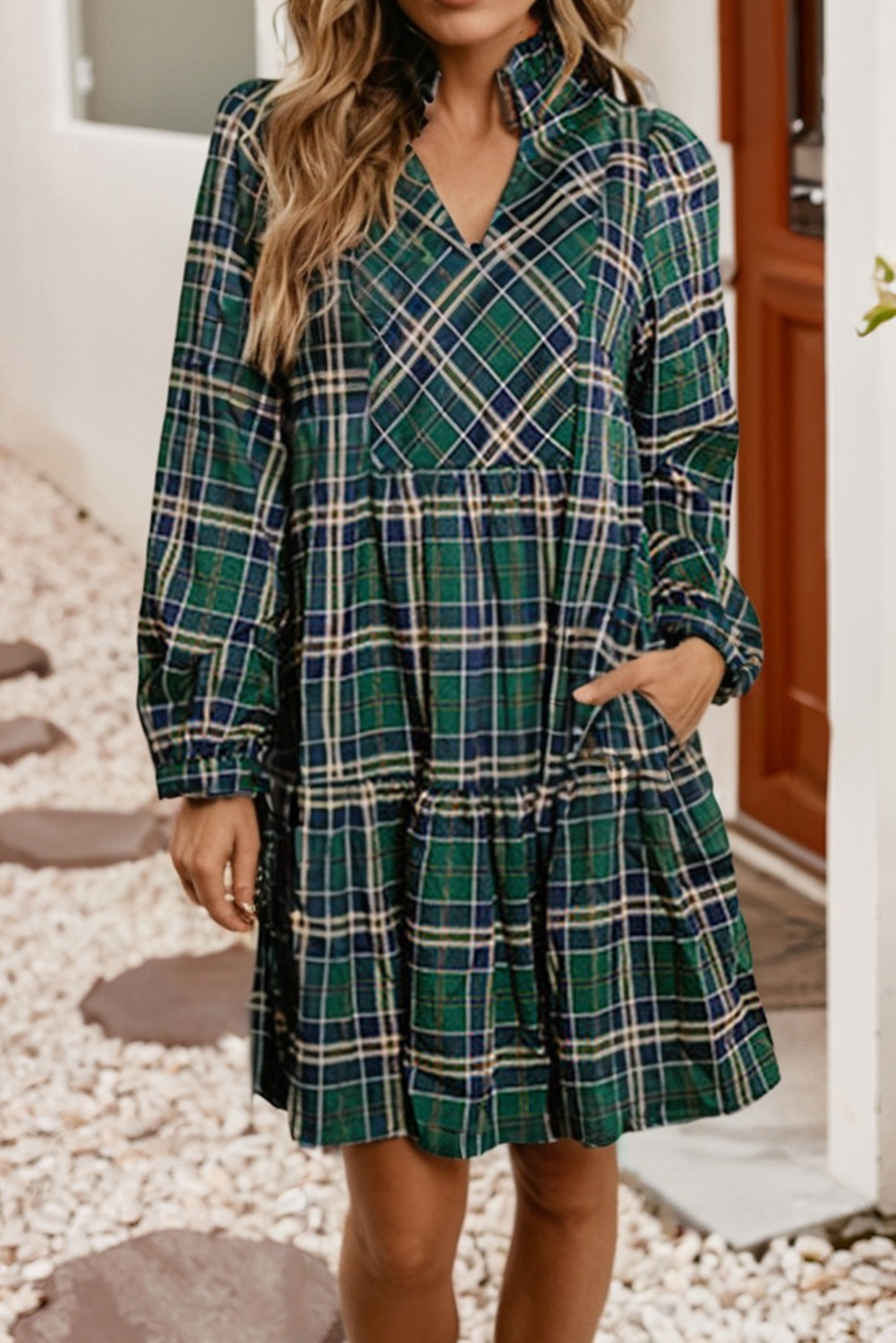 Shannon Plaid L/S Dress