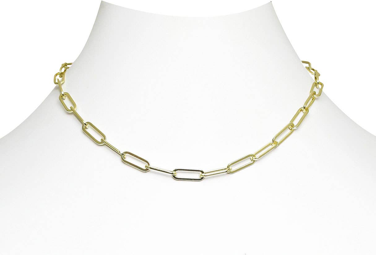 Chic Gold Link Necklace