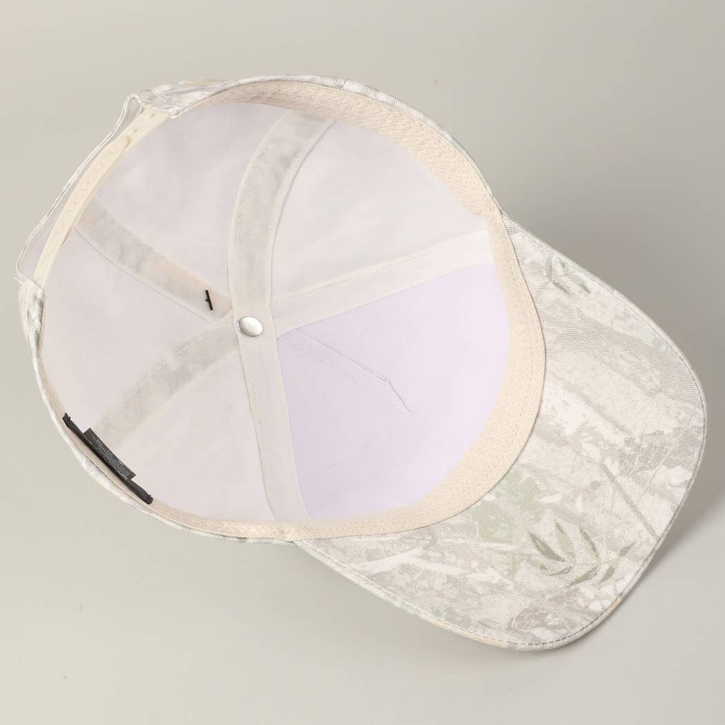 Howdy Darlin' Embroidery Patch Camo Trucker Hat: BEIGE CAMO