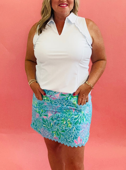 Court to Coast Sleeveless Polo Top