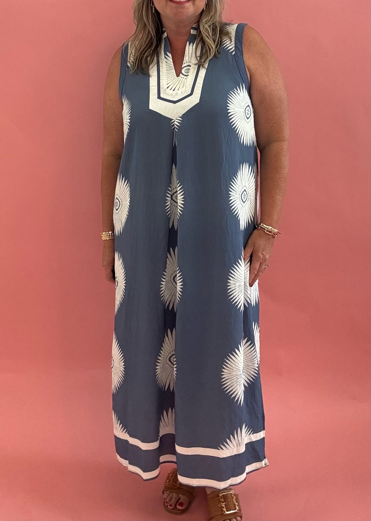 Capri Coastal Sleeveless Maxi Dress