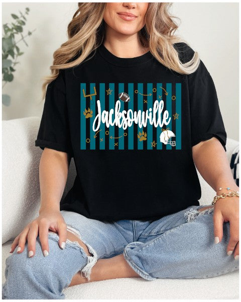 PREORDER JACKSONVILLE Jags Fan Black Shirt