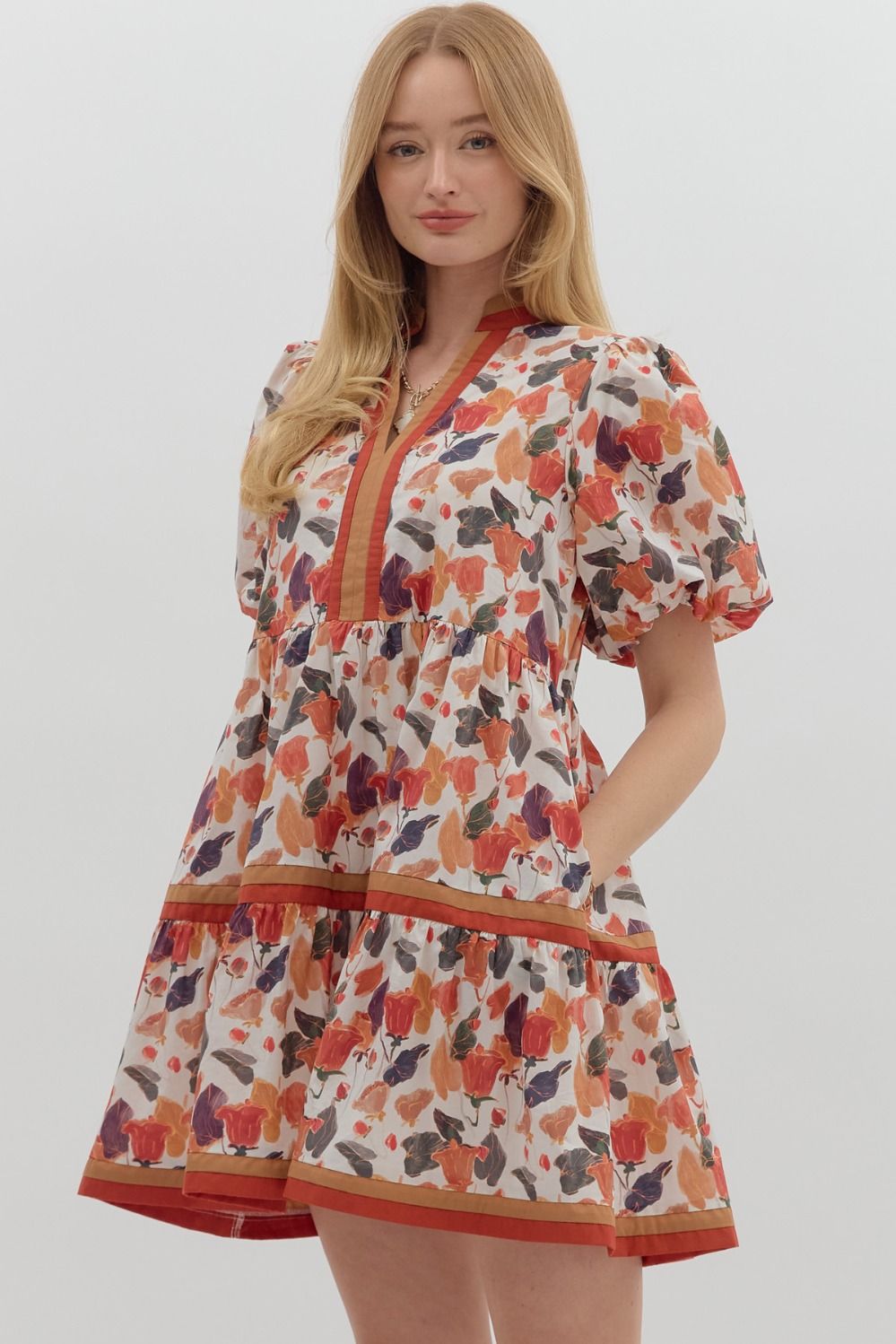Autumn Floral Dress