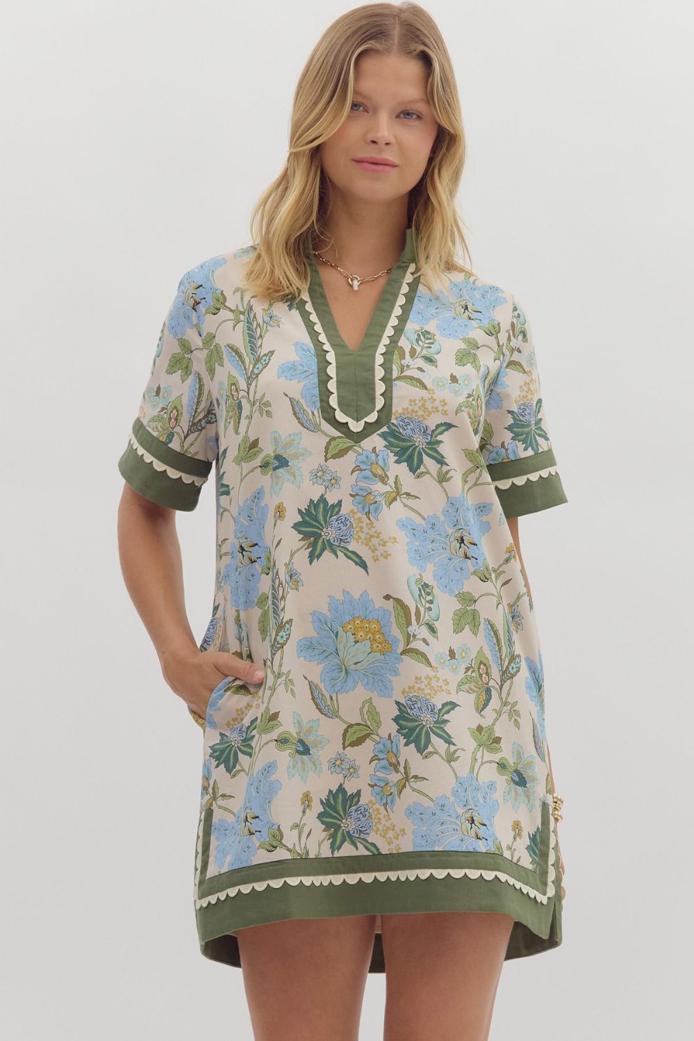 Kelly Scallop Mini Dress