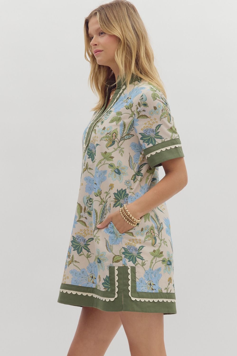Kelly Scallop Mini Dress