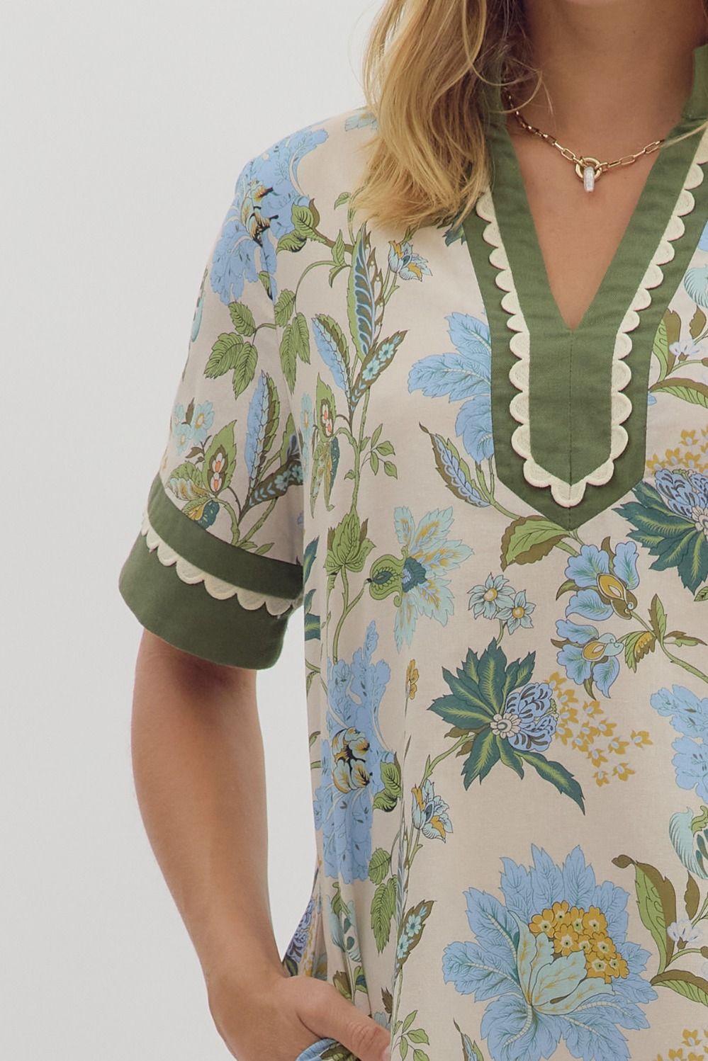Kelly Scallop Mini Dress