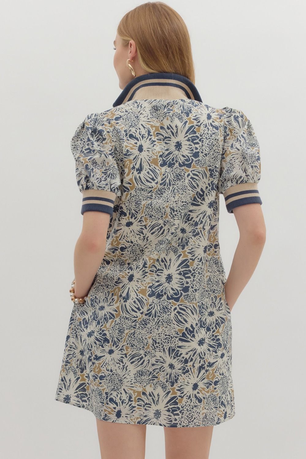 Ashley Floral Collar Dress