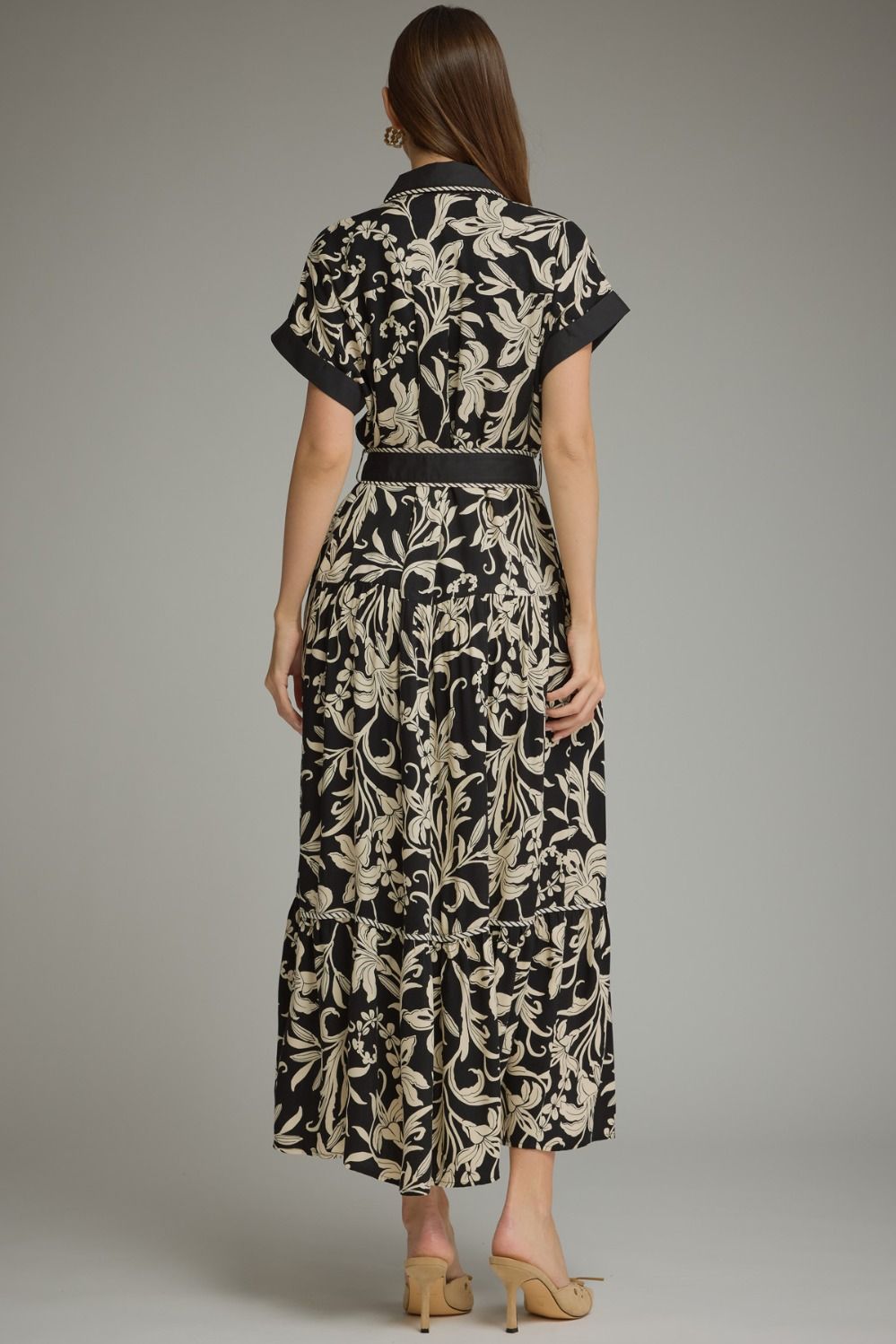 Midnight Garden Dress Midi Dress