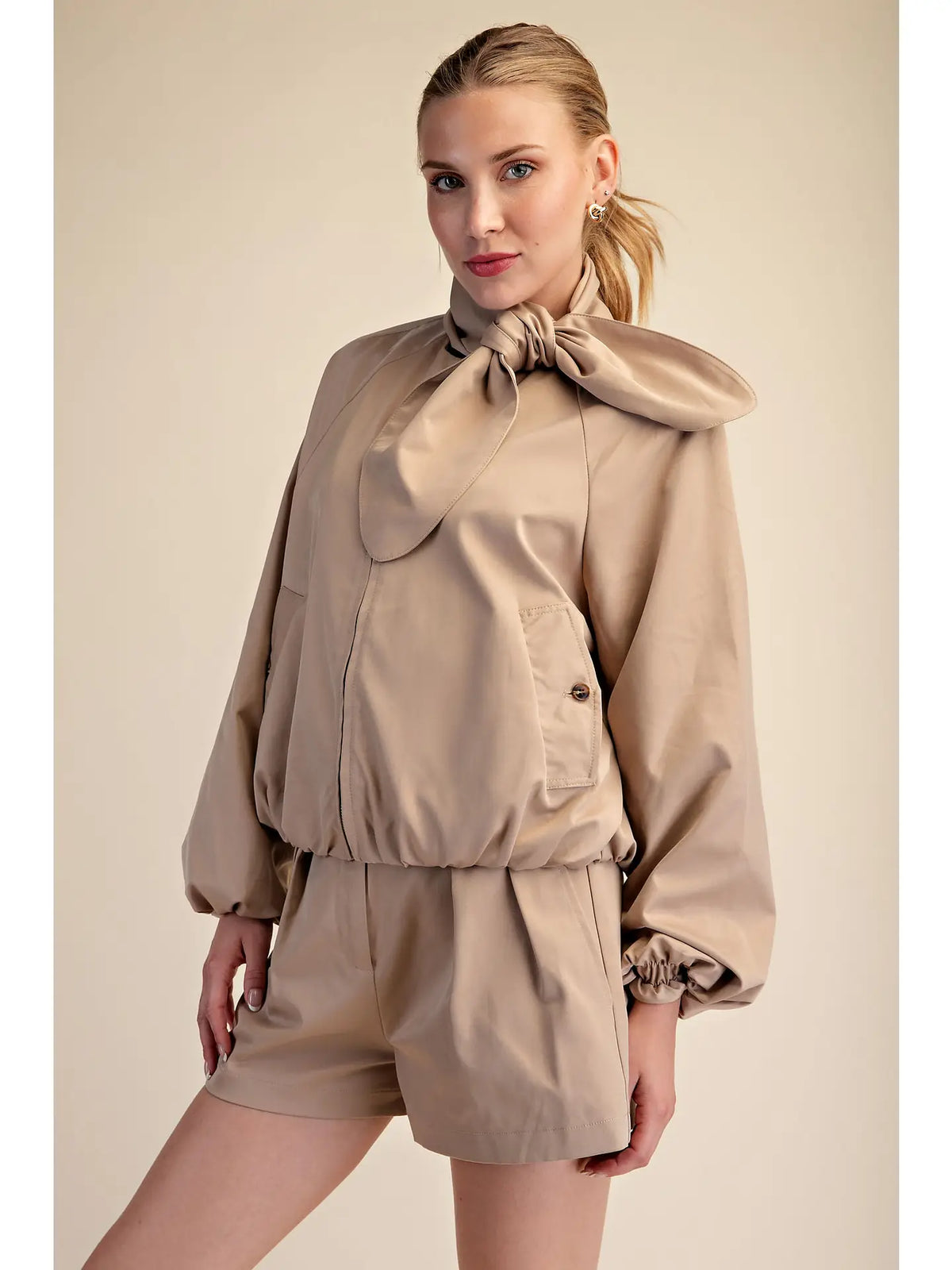 Sandy Tie Neck Jacket