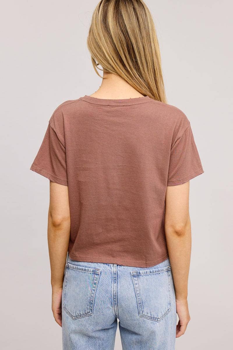 Gone Country Graphic Seamless Faux Crop: BROWN