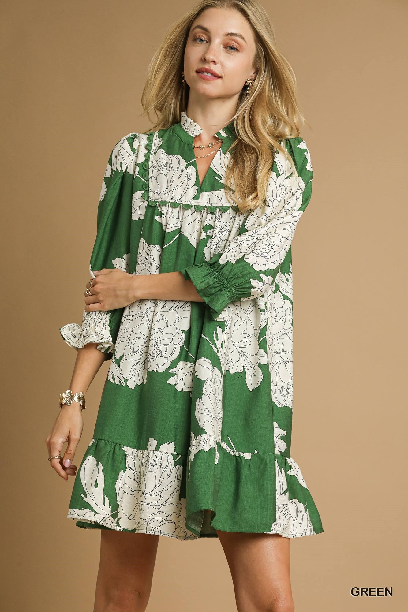 Amelia Dress-Green