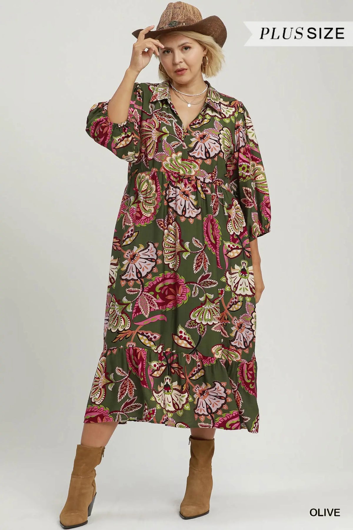 PLUS Meadowland Midi Dress