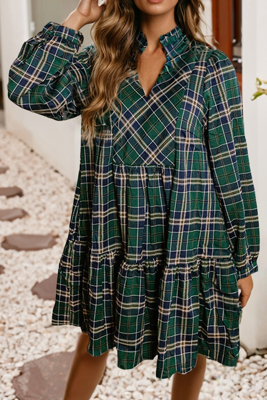 Shannon Plaid L/S Dress