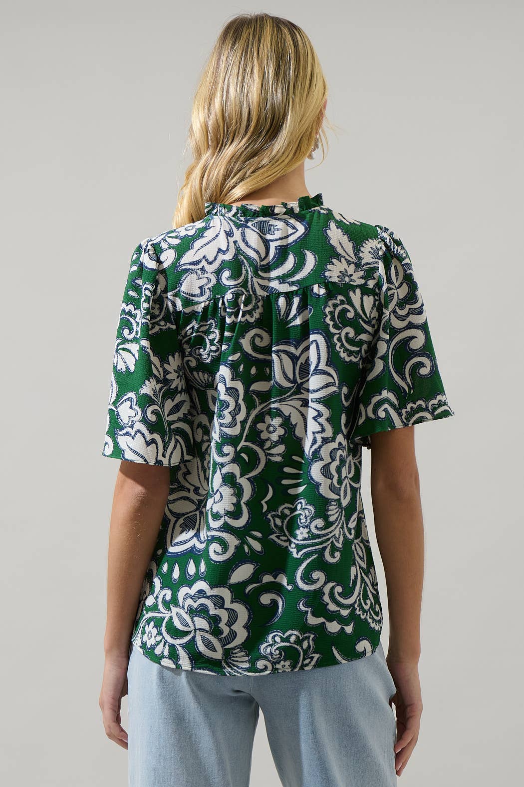 Kendall Floral Ruffle Top