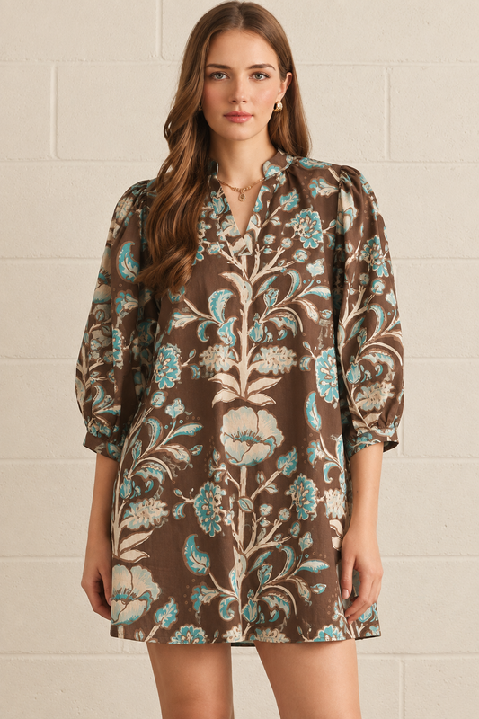 Mocha Meadow Dress