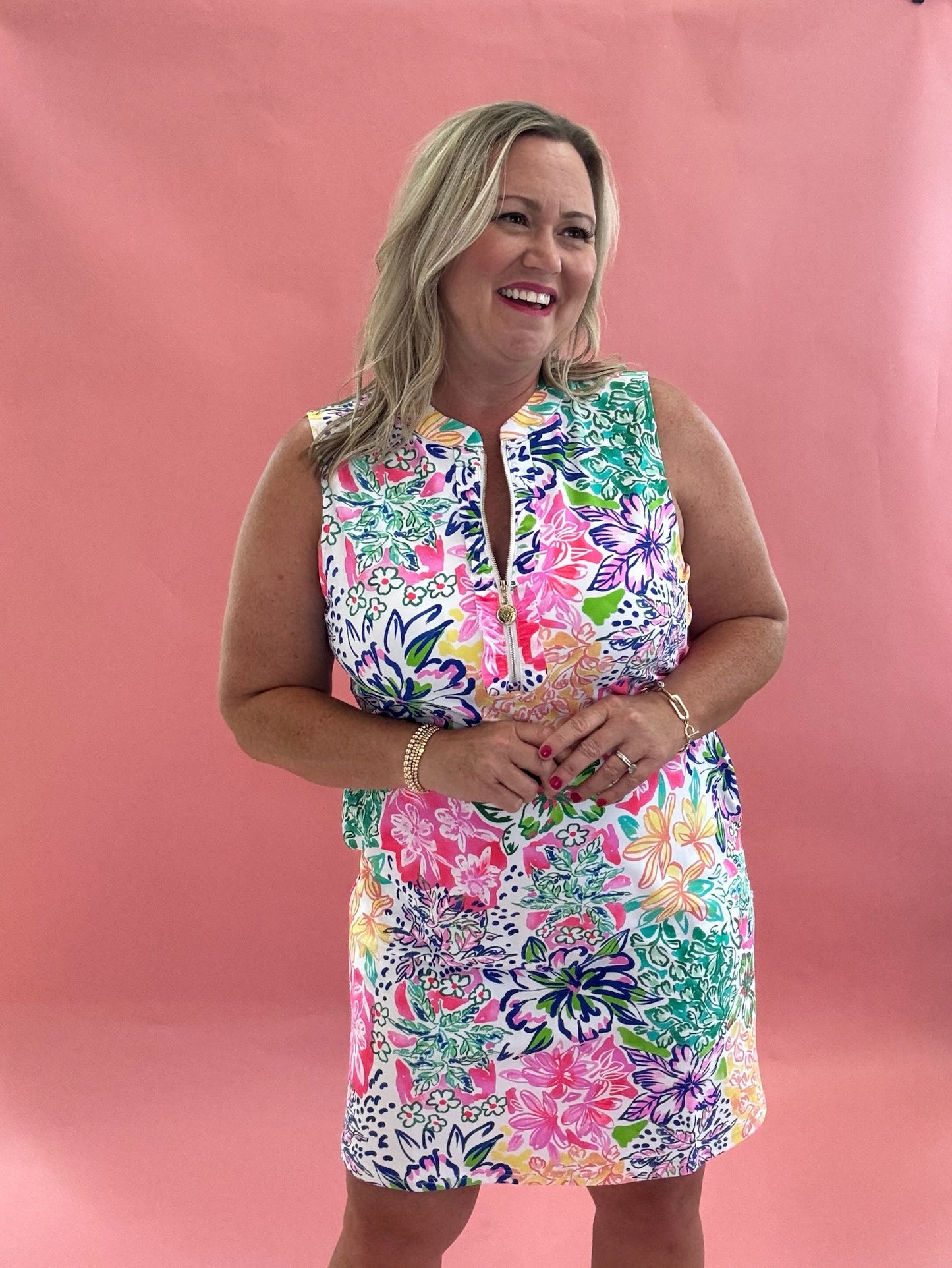 Paradise Bloom Sleeveless Dress