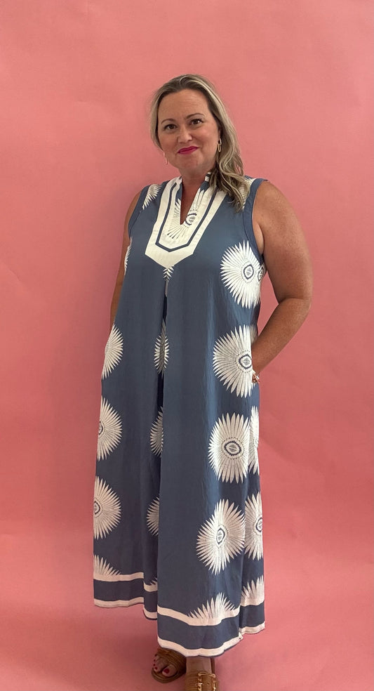 Capri Coastal Sleeveless Maxi Dress