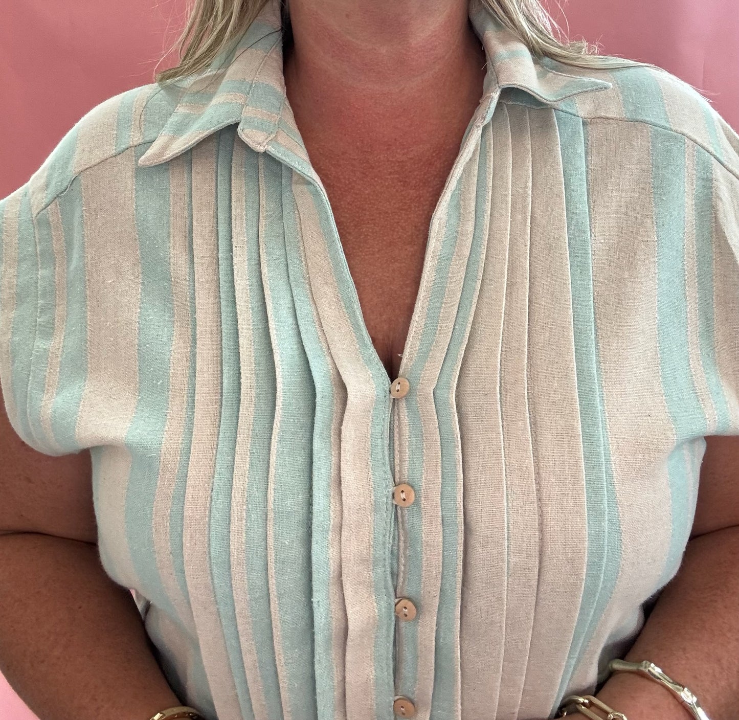 30A Days Cap Sleeve Shirt Dress