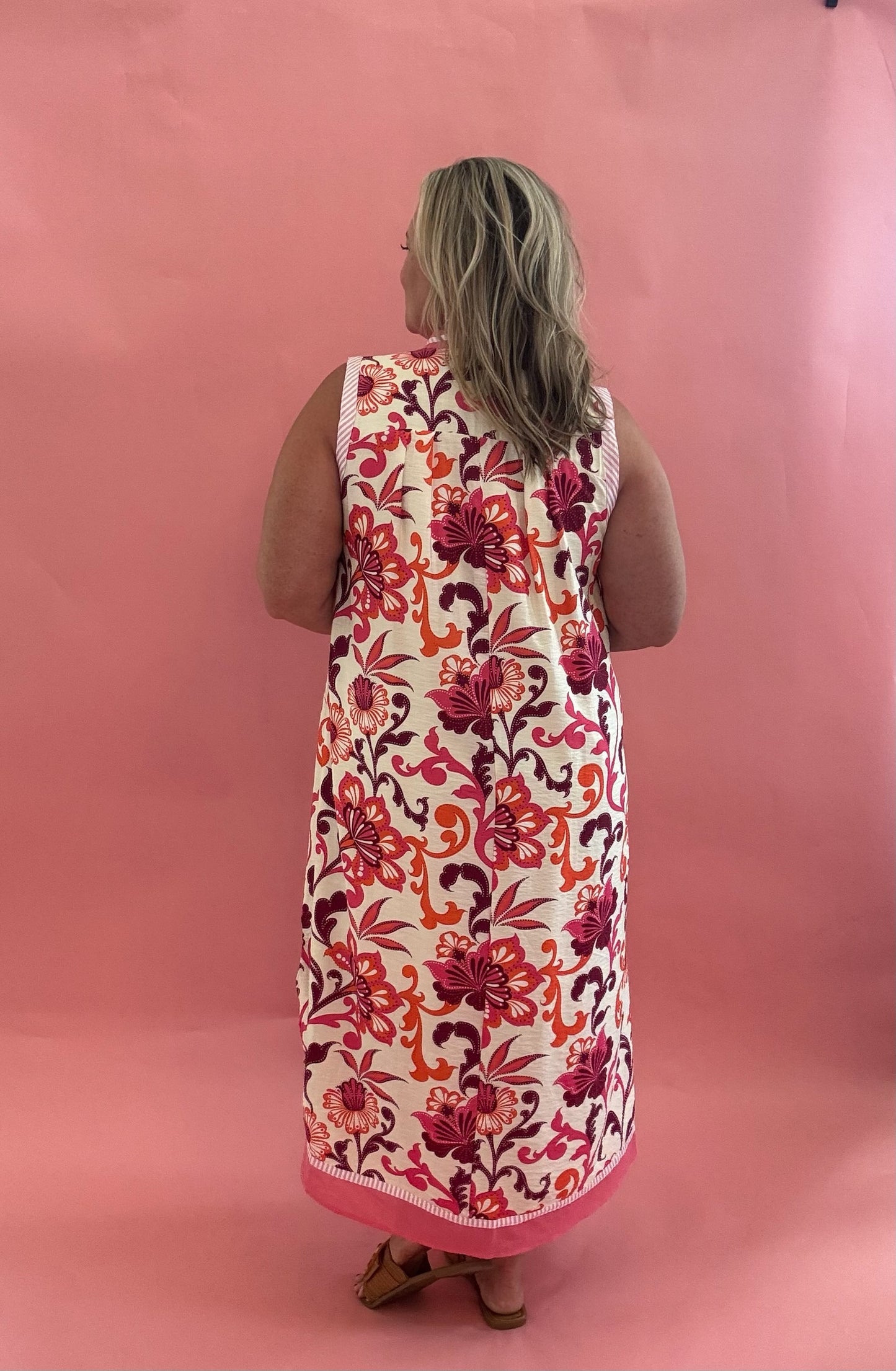 Sanibel Sunset Sleeveless Maxi Dress