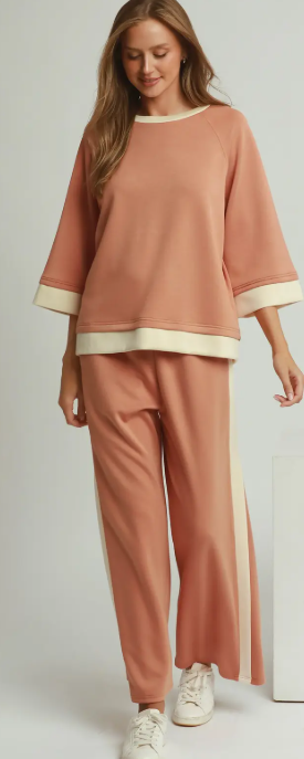 Clay Luxeknit Color Block Pants