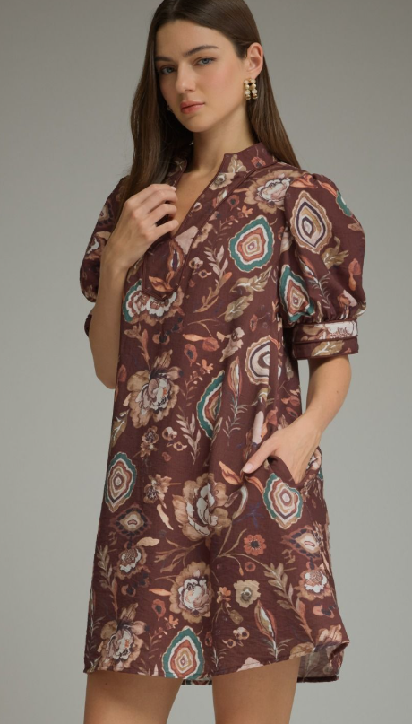 The Autumn Lane Dress in Wine