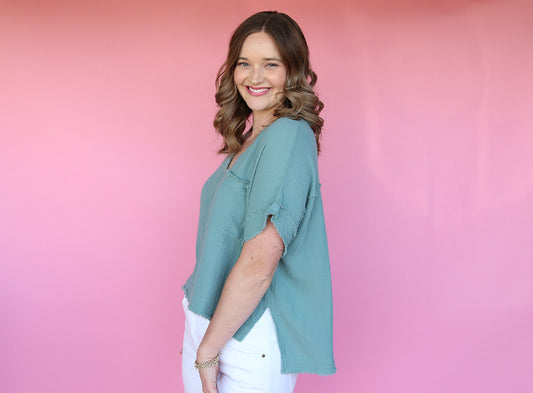 Barefoot Beauty Gauze Top