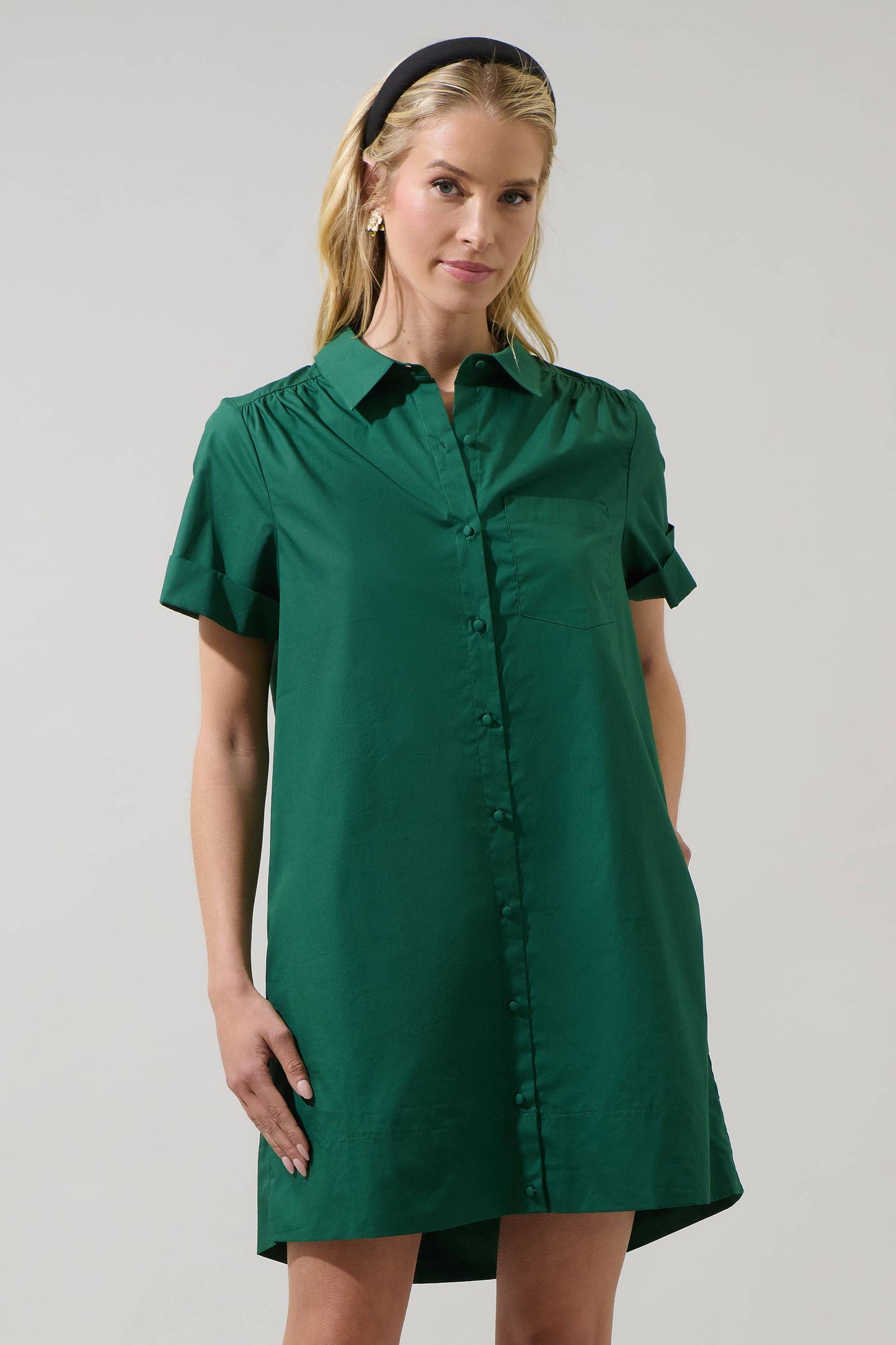 Amina Dress-Emerald