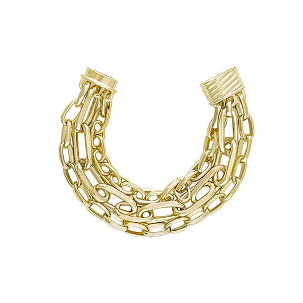 Multi-Row Gold Bracelet