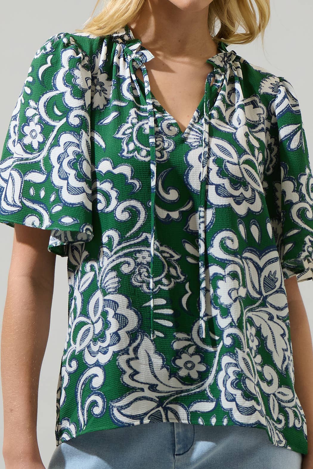 Kendall Floral Ruffle Top