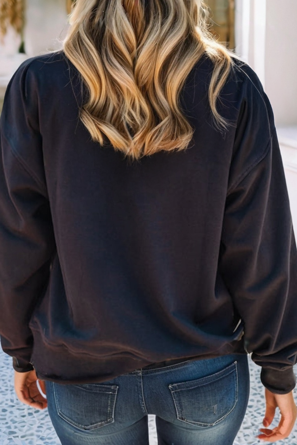 Game Day Soft Lightweight Sweatshirt: Black