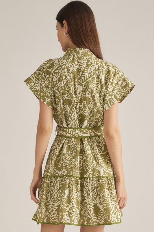 Sagewood Paisley Dress