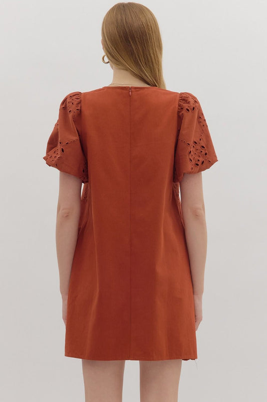 Black Eyelet Dress