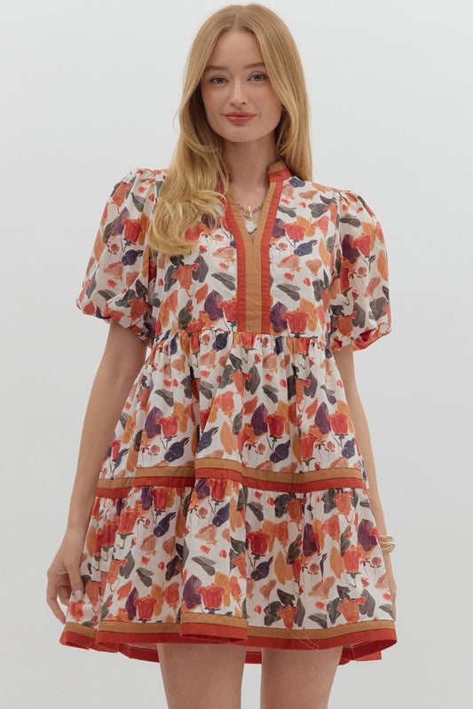 Autumn Floral Dress