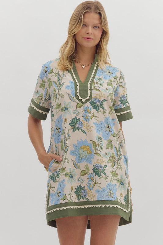 Kelly Scallop Mini Dress