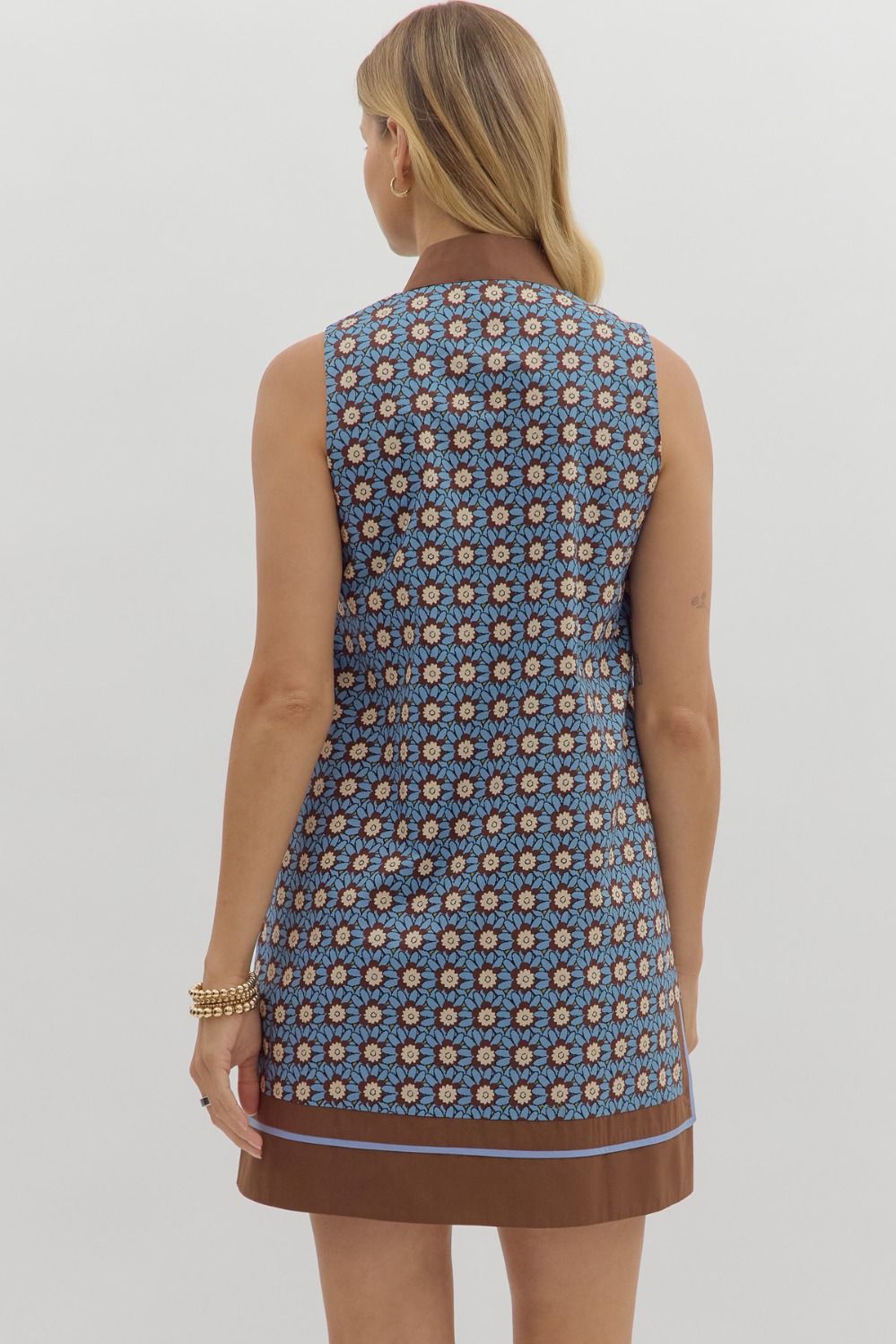 Jenny Floral Print Sleeveless Mini Dress