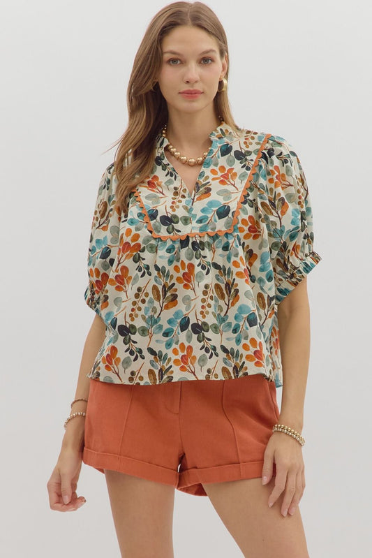 Fall Botanical Top
